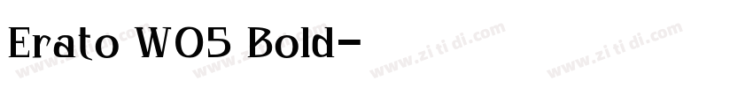 Erato W05 Bold字体转换